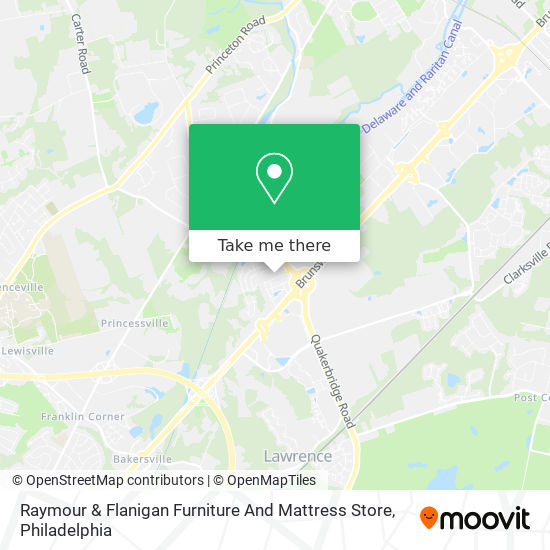 Mapa de Raymour & Flanigan Furniture And Mattress Store