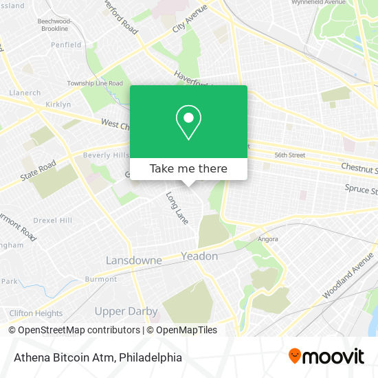 Athena Bitcoin Atm map