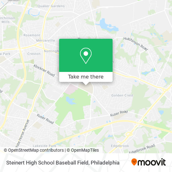 Steinert High School Baseball Field map