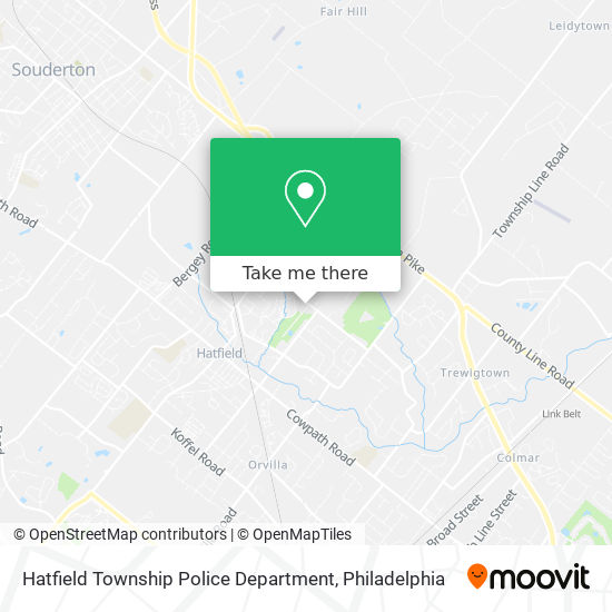 Mapa de Hatfield Township Police Department