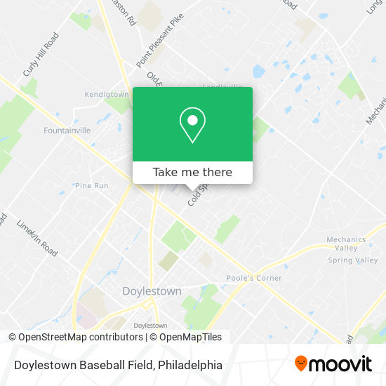 Mapa de Doylestown Baseball Field