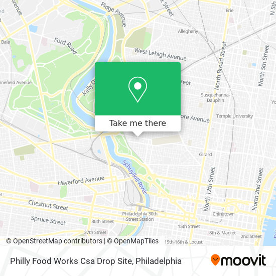 Philly Food Works Csa Drop Site map