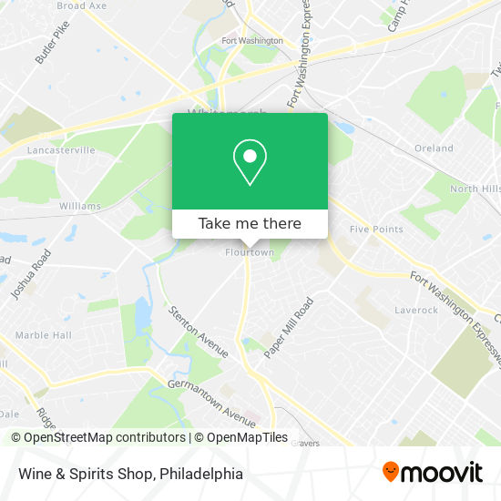 Wine & Spirits Shop map