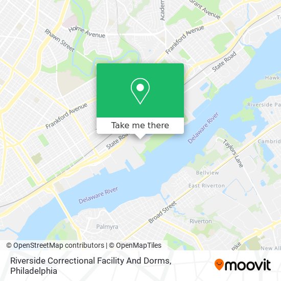 Riverside Correctional Facility And Dorms map