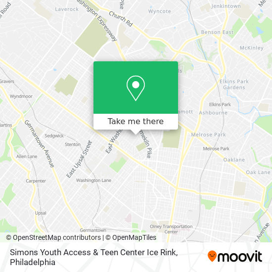 Simons Youth Access & Teen Center Ice Rink map