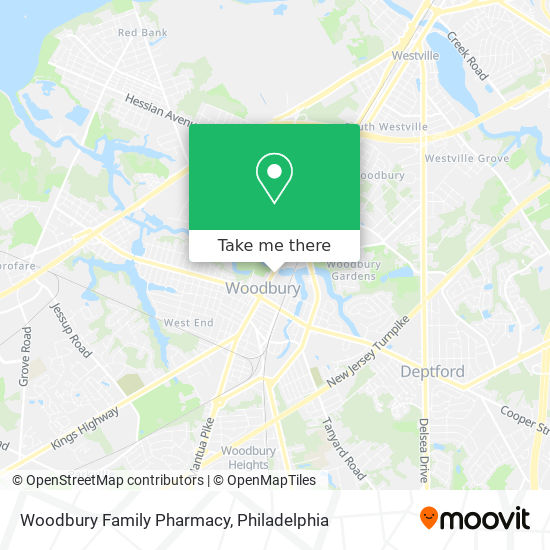 Woodbury Family Pharmacy map