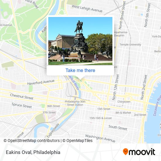 Eakins Oval map