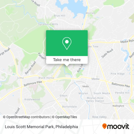 Louis Scott Memorial Park map