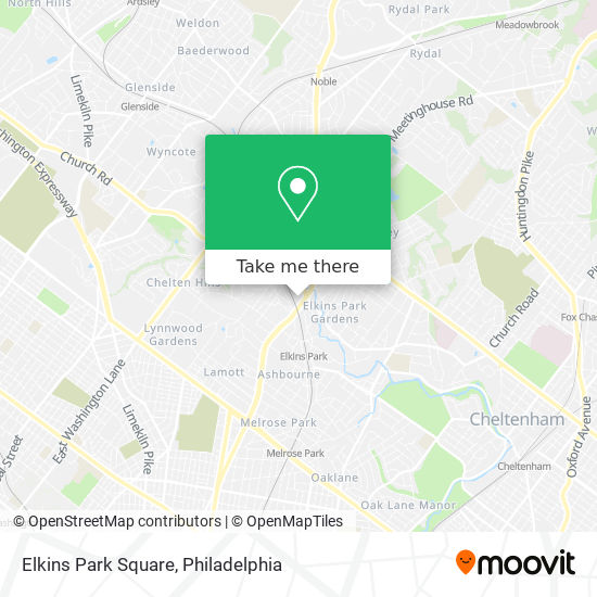 Elkins Park Square map