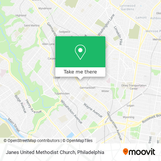 Janes United Methodist Church map