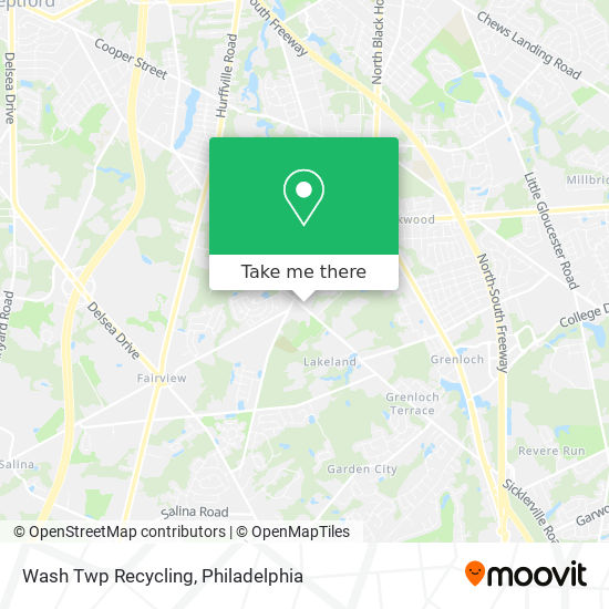 Mapa de Wash Twp Recycling