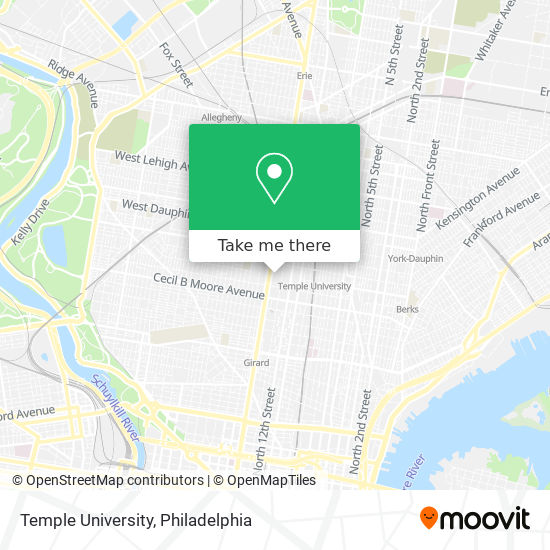 Temple University map