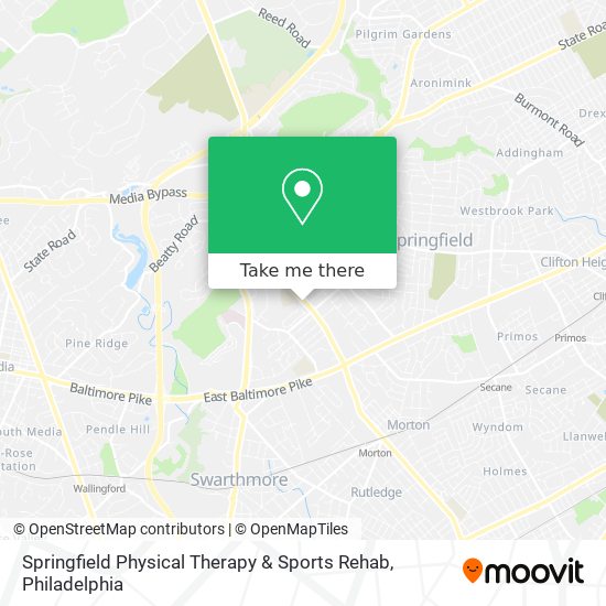 Mapa de Springfield Physical Therapy & Sports Rehab