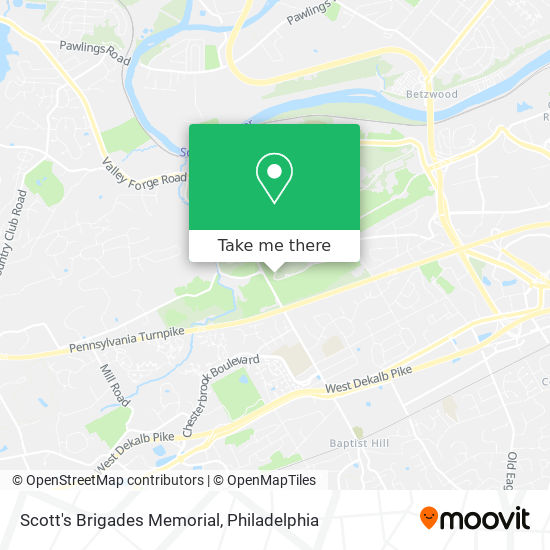 Scott's Brigades Memorial map