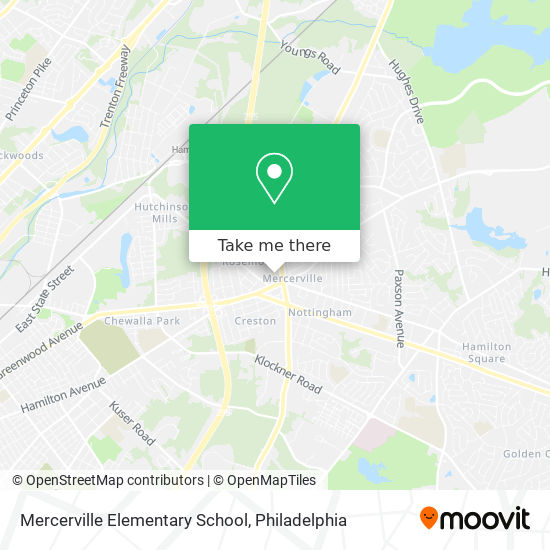 Mercerville Elementary School map