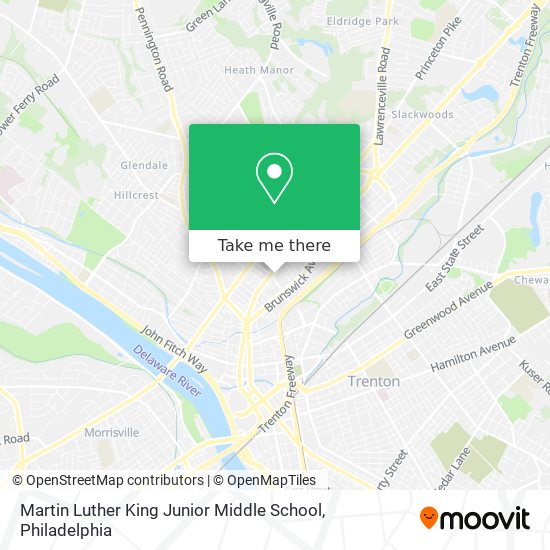 Mapa de Martin Luther King Junior Middle School