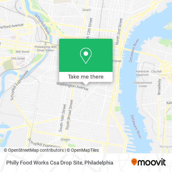 Philly Food Works Csa Drop Site map