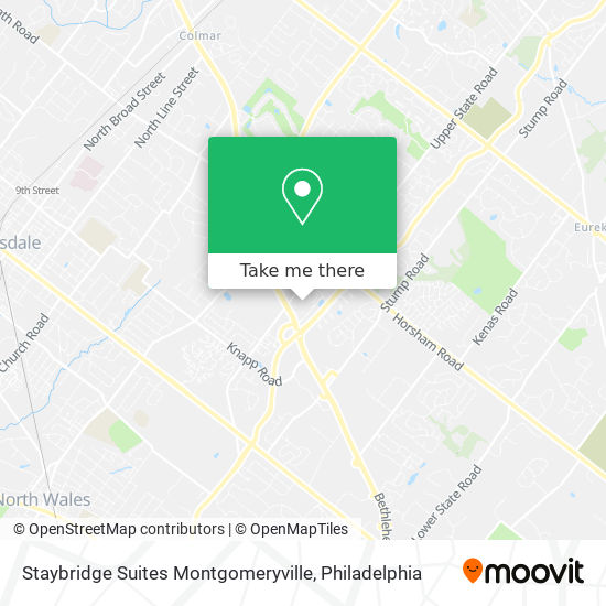 Mapa de Staybridge Suites Montgomeryville