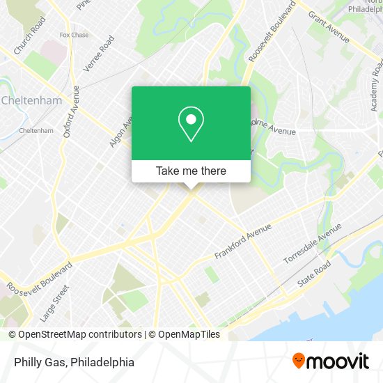 Philly Gas map