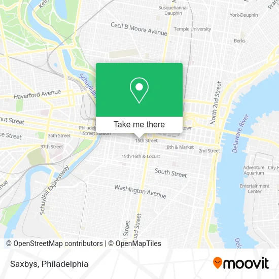 Saxbys map