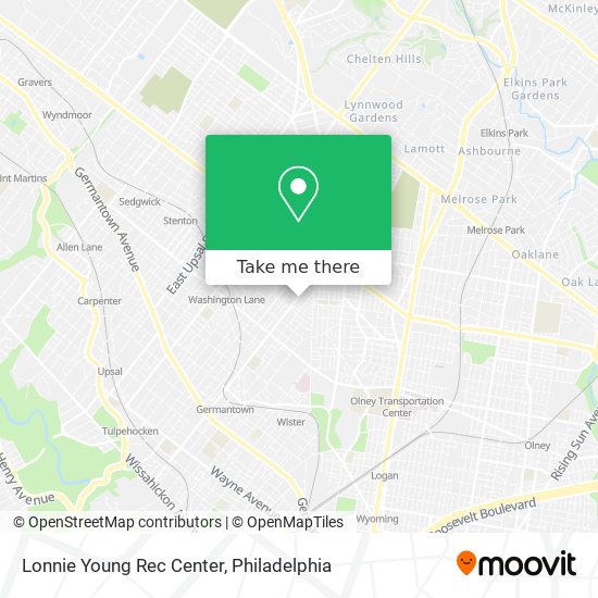 Mapa de Lonnie Young Rec Center