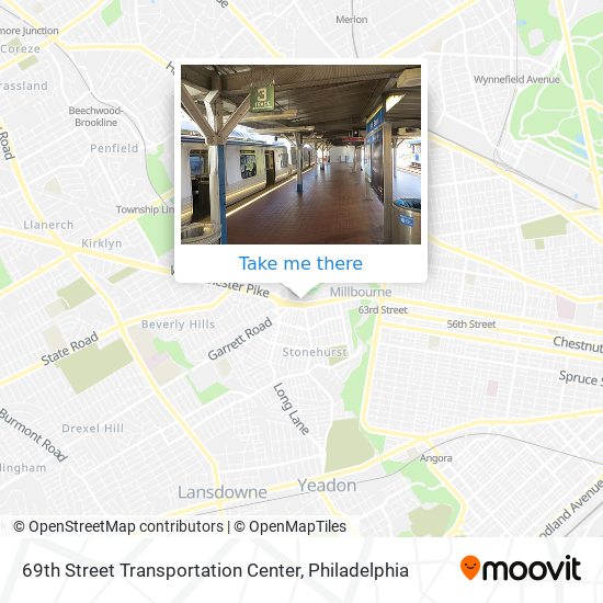 Mapa de 69th Street Transportation Center