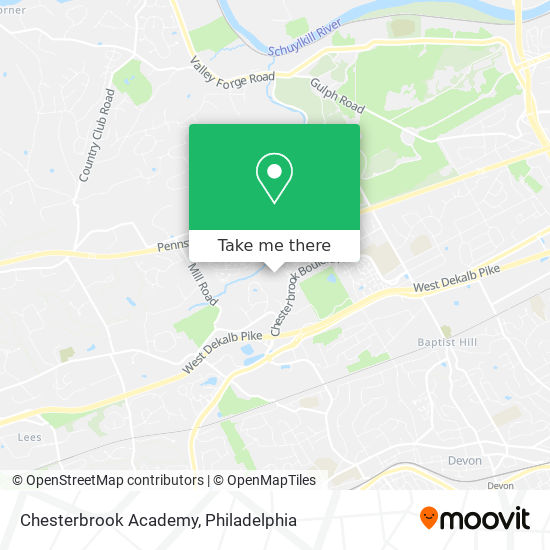 Chesterbrook Academy map