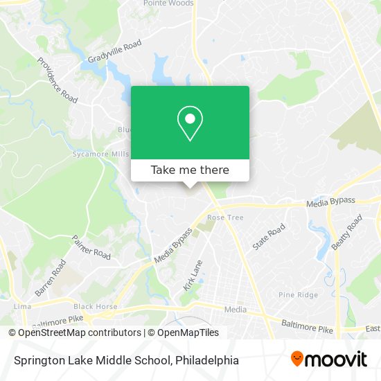 Springton Lake Middle School map