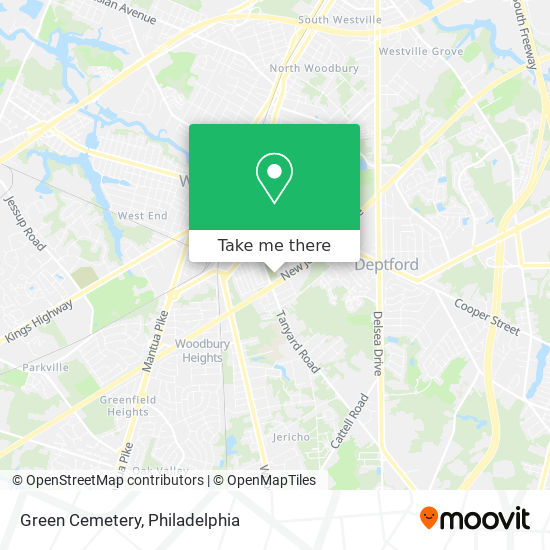 Green Cemetery map