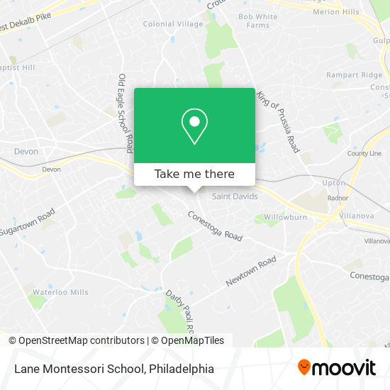 Lane Montessori School map