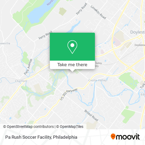 Mapa de Pa Rush Soccer Facility