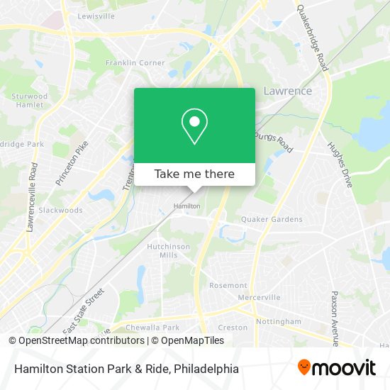 Hamilton Station Park & Ride map