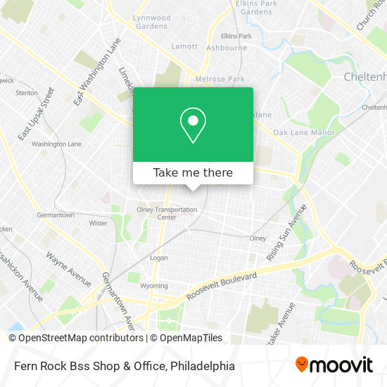 Fern Rock Bss Shop & Office map