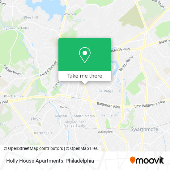 Holly House Apartments map