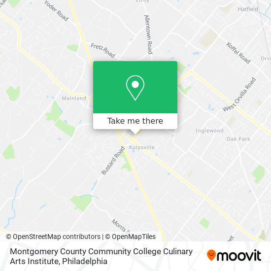 Mapa de Montgomery County Community College Culinary Arts Institute