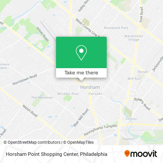 Horsham Point Shopping Center map