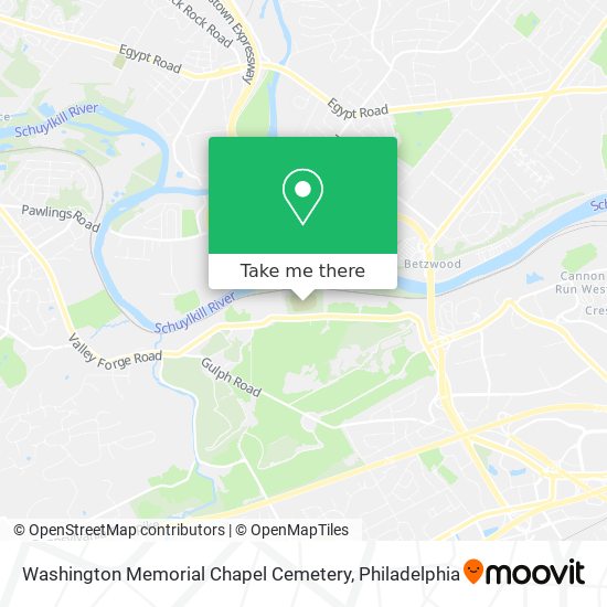 Washington Memorial Chapel Cemetery map