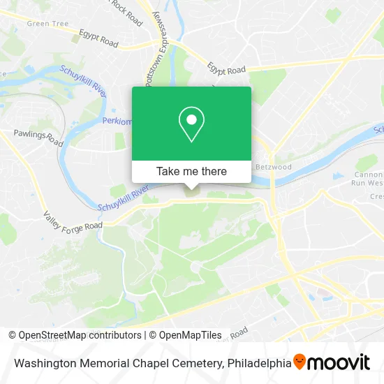 Washington Memorial Chapel Cemetery map