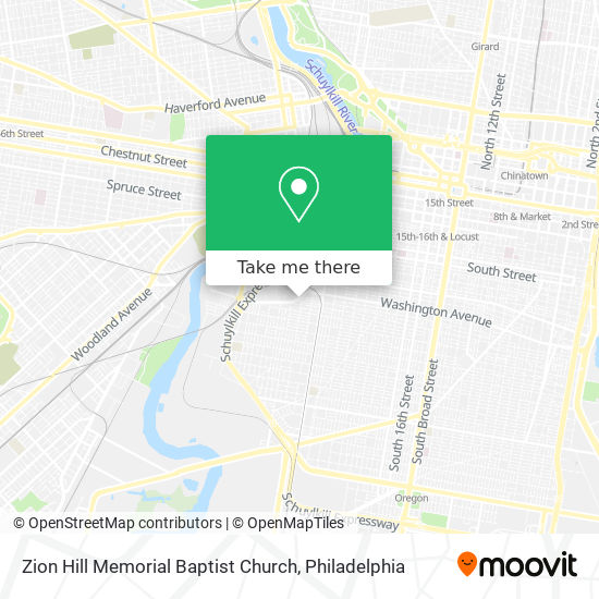 Mapa de Zion Hill Memorial Baptist Church