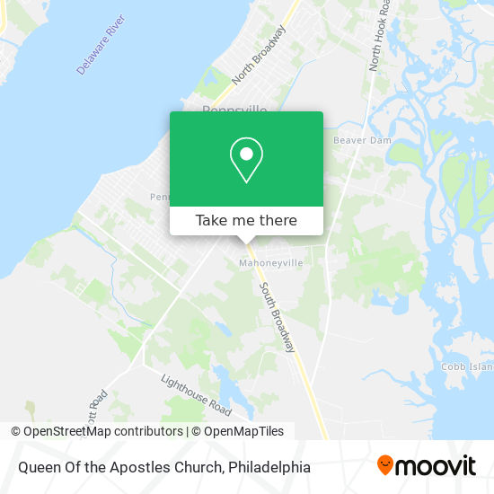 Queen Of the Apostles Church map