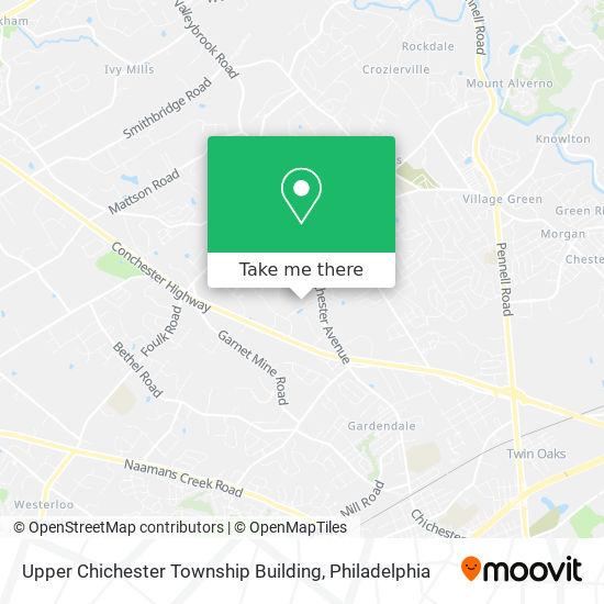 Mapa de Upper Chichester Township Building