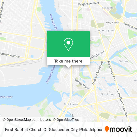 Mapa de First Baptist Church Of Gloucester City