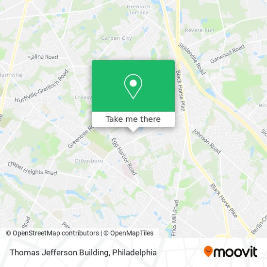 Mapa de Thomas Jefferson Building