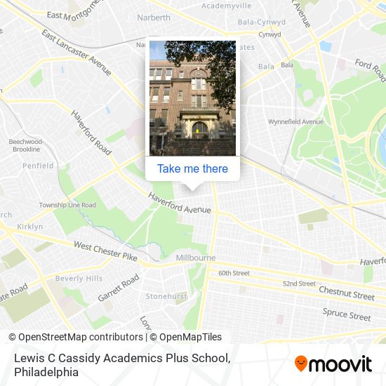 Lewis C Cassidy Academics Plus School map