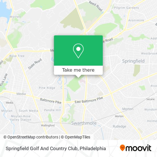 Springfield Golf And Country Club map
