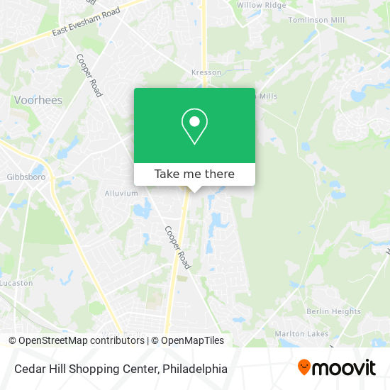 Cedar Hill Shopping Center map