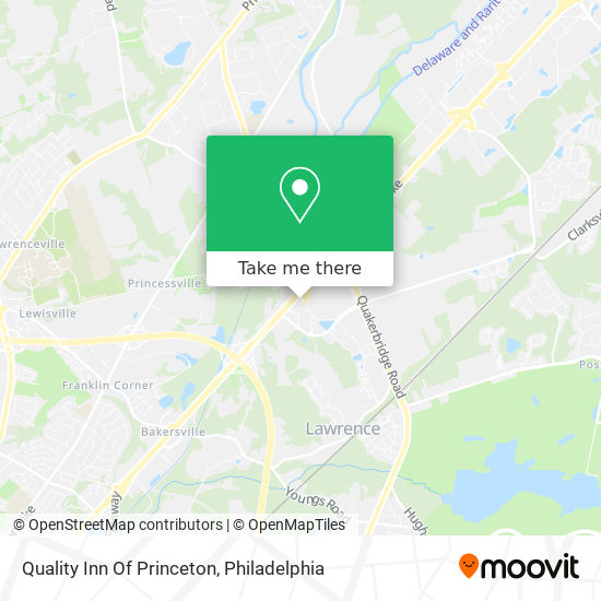 Mapa de Quality Inn Of Princeton