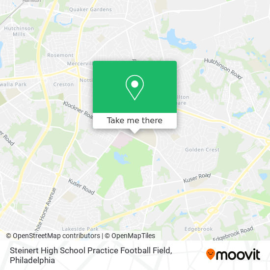 Steinert High School Practice Football Field map