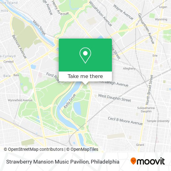 Strawberry Mansion Music Pavilion map