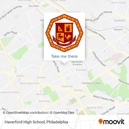 Mapa de Haverford High School